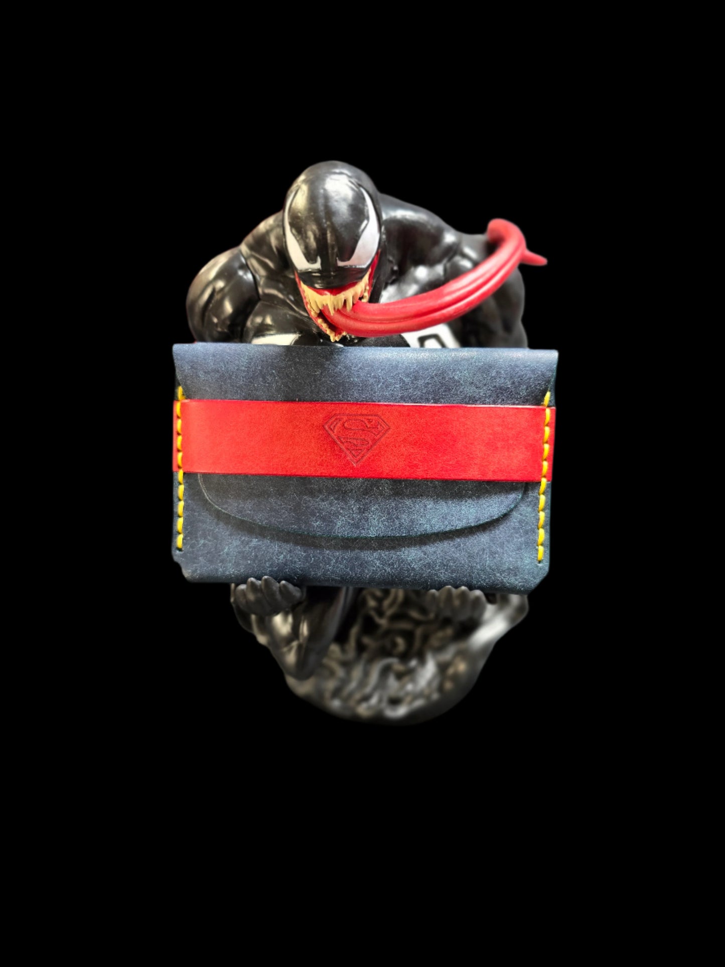 The Recon Pouch Italian Leather Wallet Superhero Edition