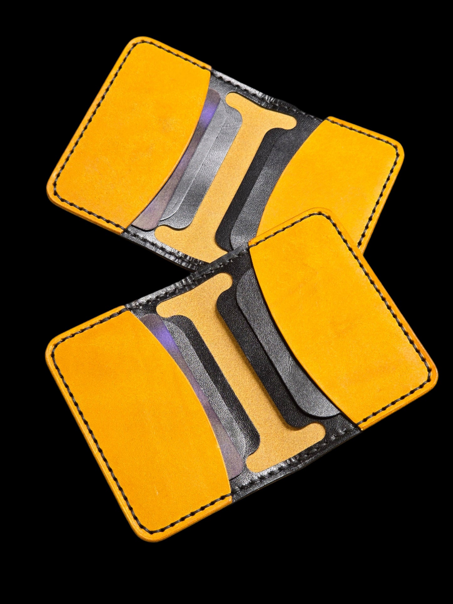 6-Pocket Combat Cardholder Italian Leather Wallet