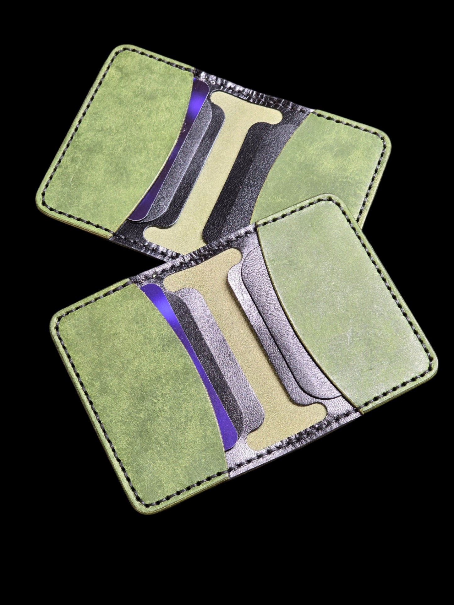 6-Pocket Combat Cardholder Italian Leather Wallet