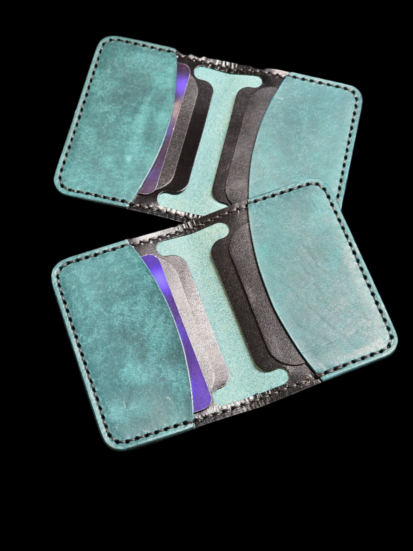 6-Pocket Combat Cardholder Italian Leather Wallet