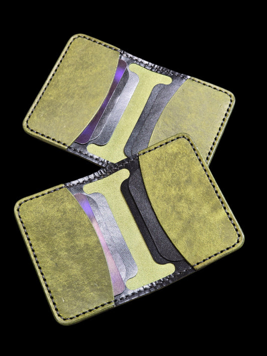 6-Pocket Combat Cardholder Italian Leather Wallet