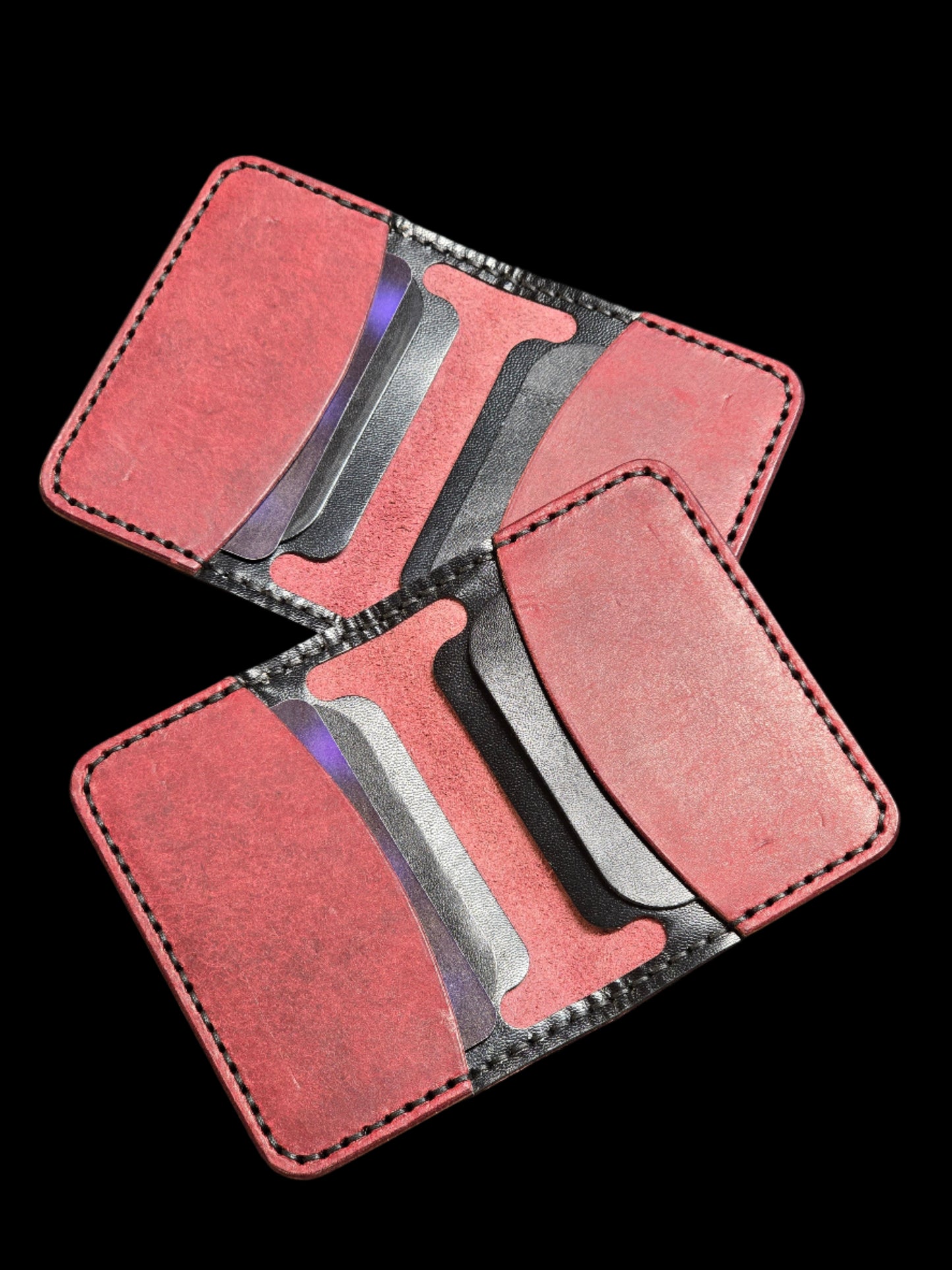6-Pocket Combat Cardholder Italian Leather Wallet