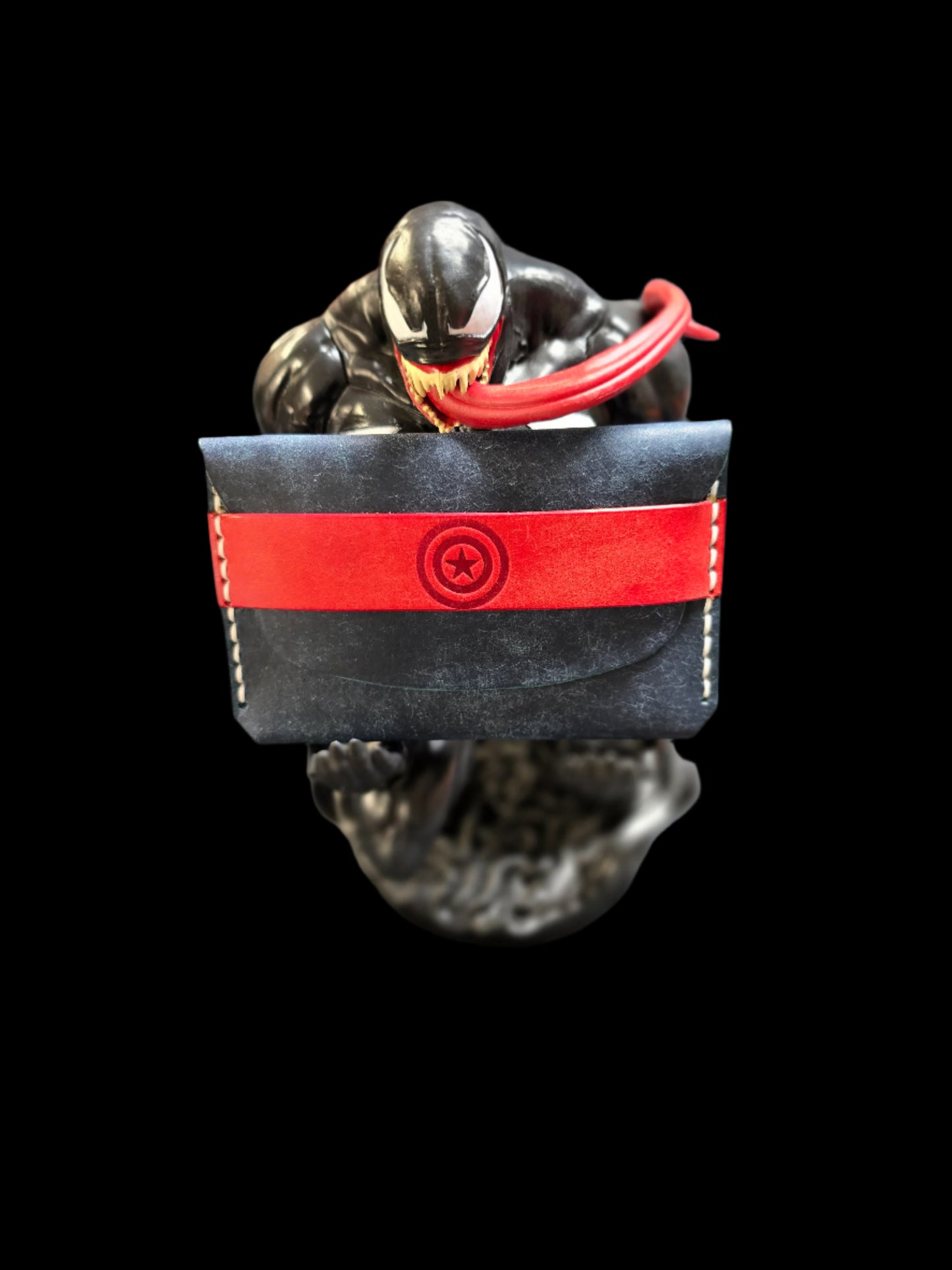 The Recon Pouch Italian Leather Wallet Superhero Edition